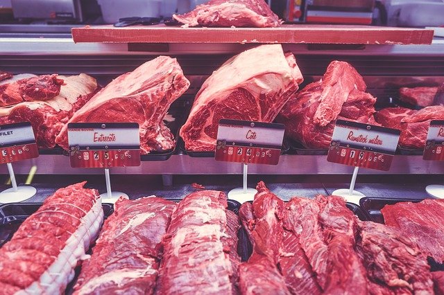 maso v řeznictví
